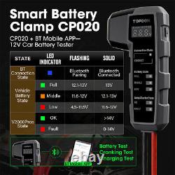 TOPDON V2000PROS Car Jump Starter Booster Battery Tester Power Bank Bluetooth UK