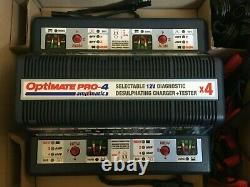 TecMate OptiMate PRO-4 Lead Acid 12V 4A Battery Charger with UKplug