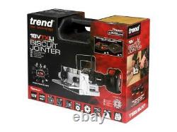 Trend T18S/BJK1 T18S 18V Biscuit Jointer Kit 1x4Ah Battery and Fast Charger Pro