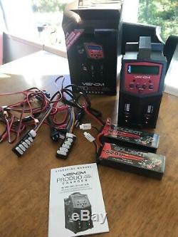 Venom Pro Duo Charger And Two Lipo Combo Axial Traxxas Crawler Batteries