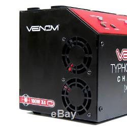 Venom Pro Typhoon H 4-Port LiPo Battery Balance Charger with Dual USB Outputs